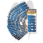 Kit immatriculation,  CARBONE BLEU ( 146 pieces )